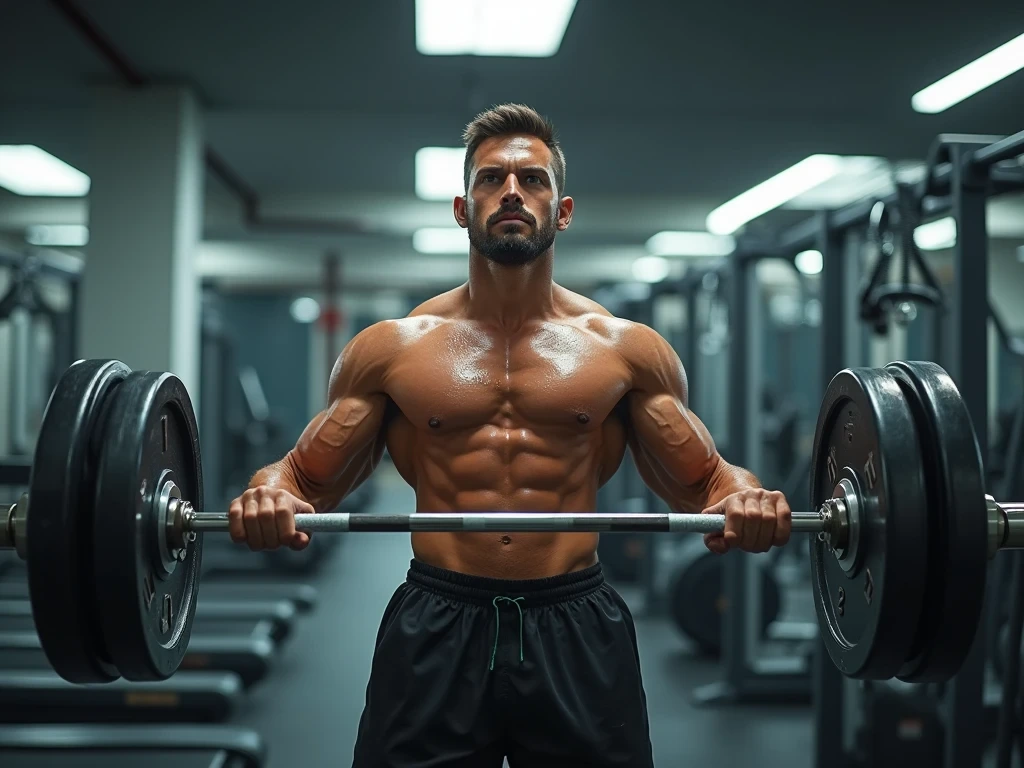 Person lifting weights and running to demonstrate strength, stamina, and weight control.