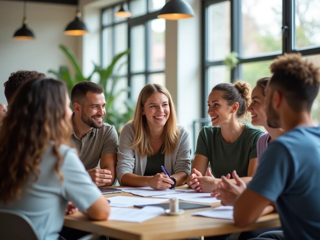 People asking and answering questions about exercise, nutrition, and healthy living.