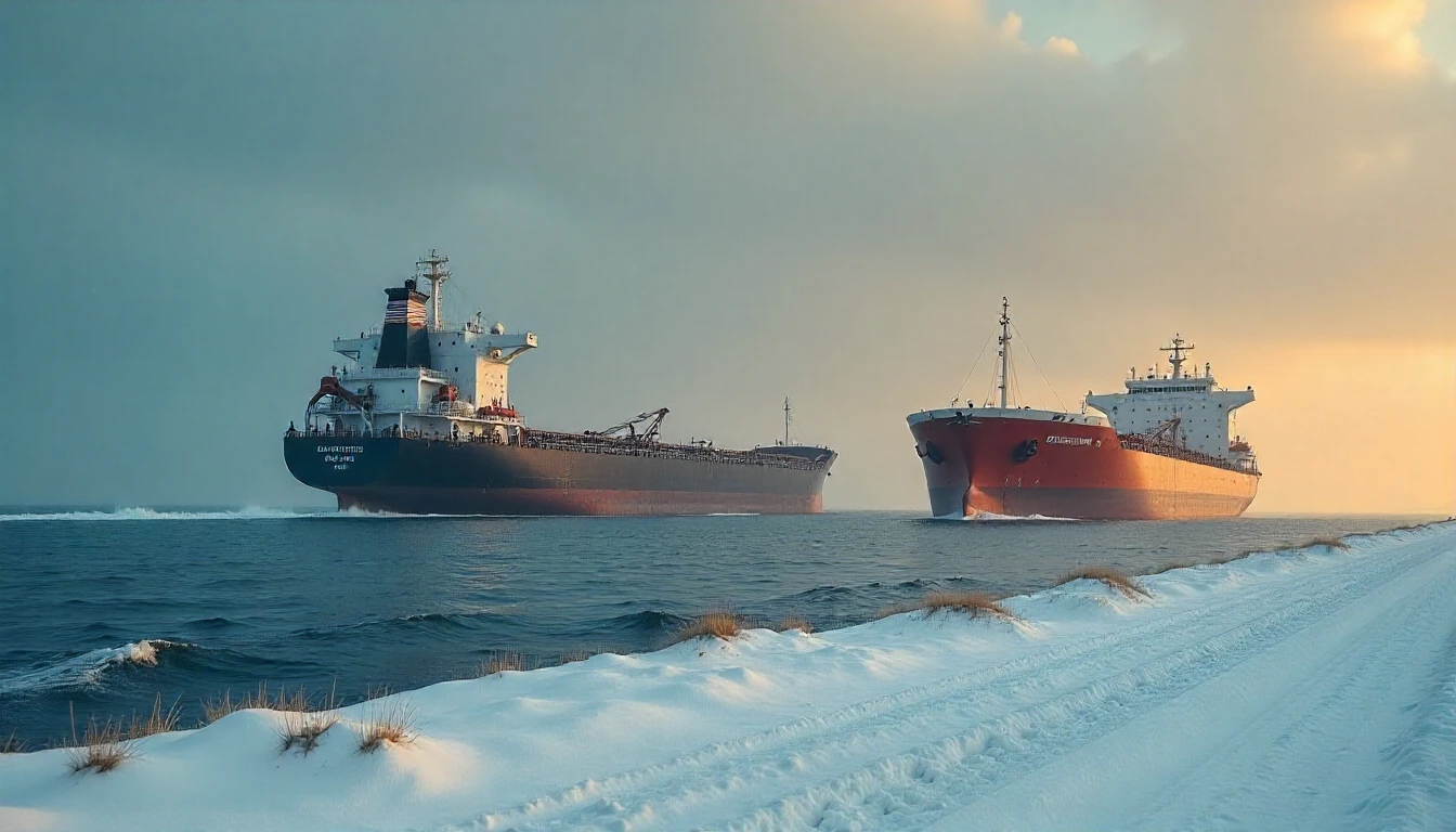 USA and India trade war represented by cargo containers at port